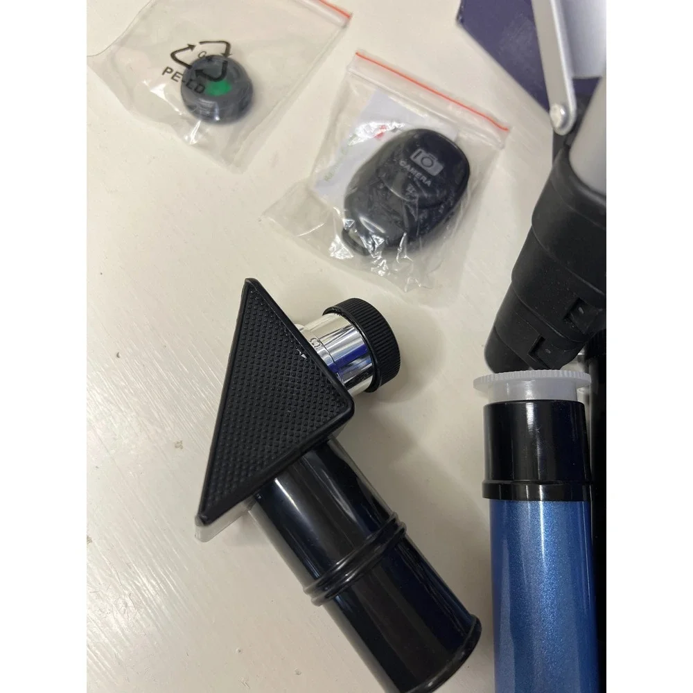 ESAKO Astronomical Refractor Telescope 70mm Aperture 400mm AZ Mount Blue Exc‎